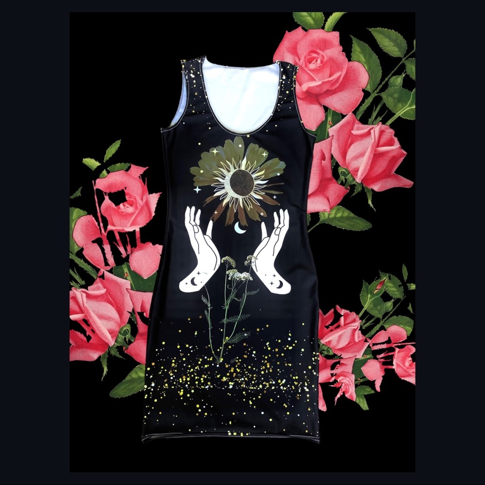 mystic black mini dress spandex polyester moisturizer wicking